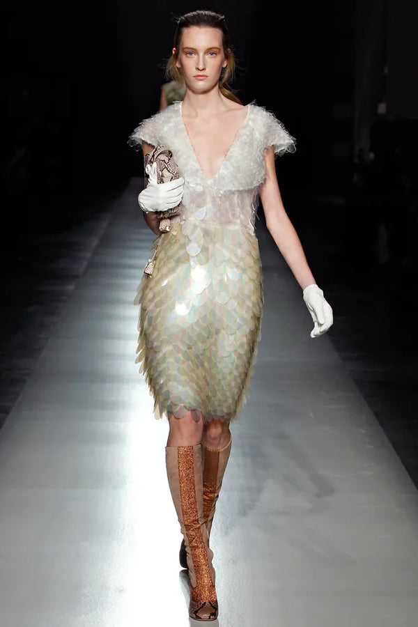 Prada F/W 2011 Sequined Fish Scale Dress
