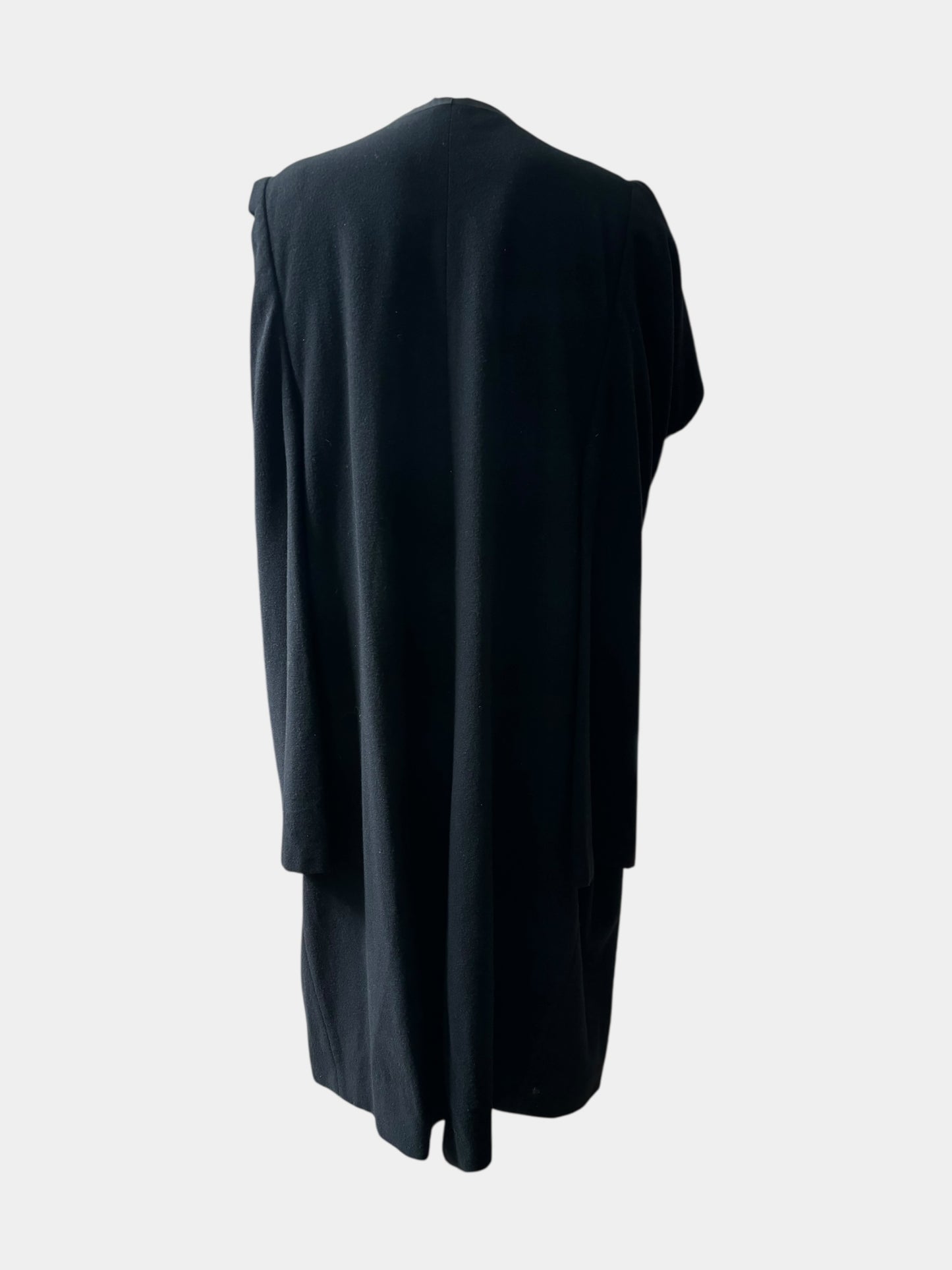 Comme Des Garcons FW96 Blanket Asymetrical Black Wool Coat