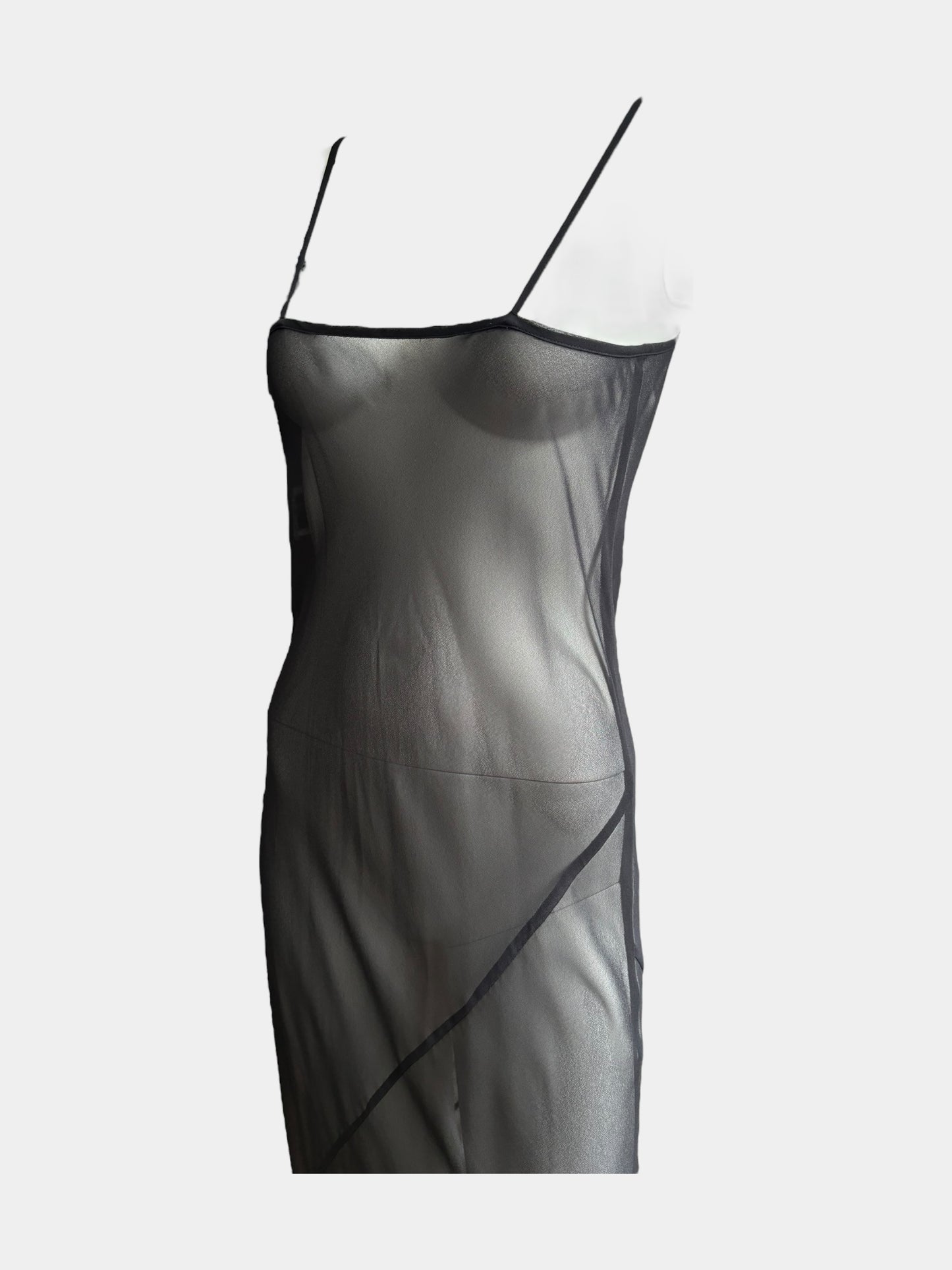 Comme Des Garcons FW95 Transparent Bias Cut Dress