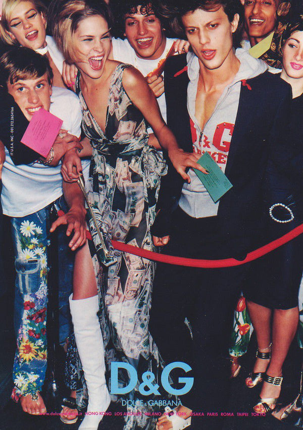 D&G S/S 2001 Dollar Print Jersey Dress