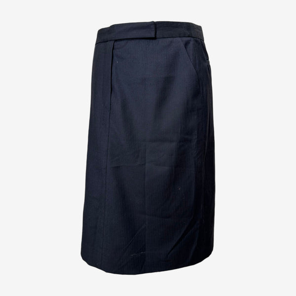 Maison Martin Margiela F/W 2004 Striped Wool Midi Skirt