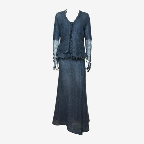 Roberto Cavalli CLASS Early 2000s Mohair Wool Three-Piece Ensemble