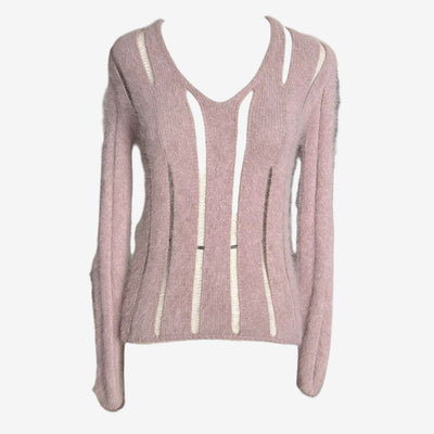 Yves Saint Laurent by Tom Ford F/W 2001 Pink Mohair Knit Sweater