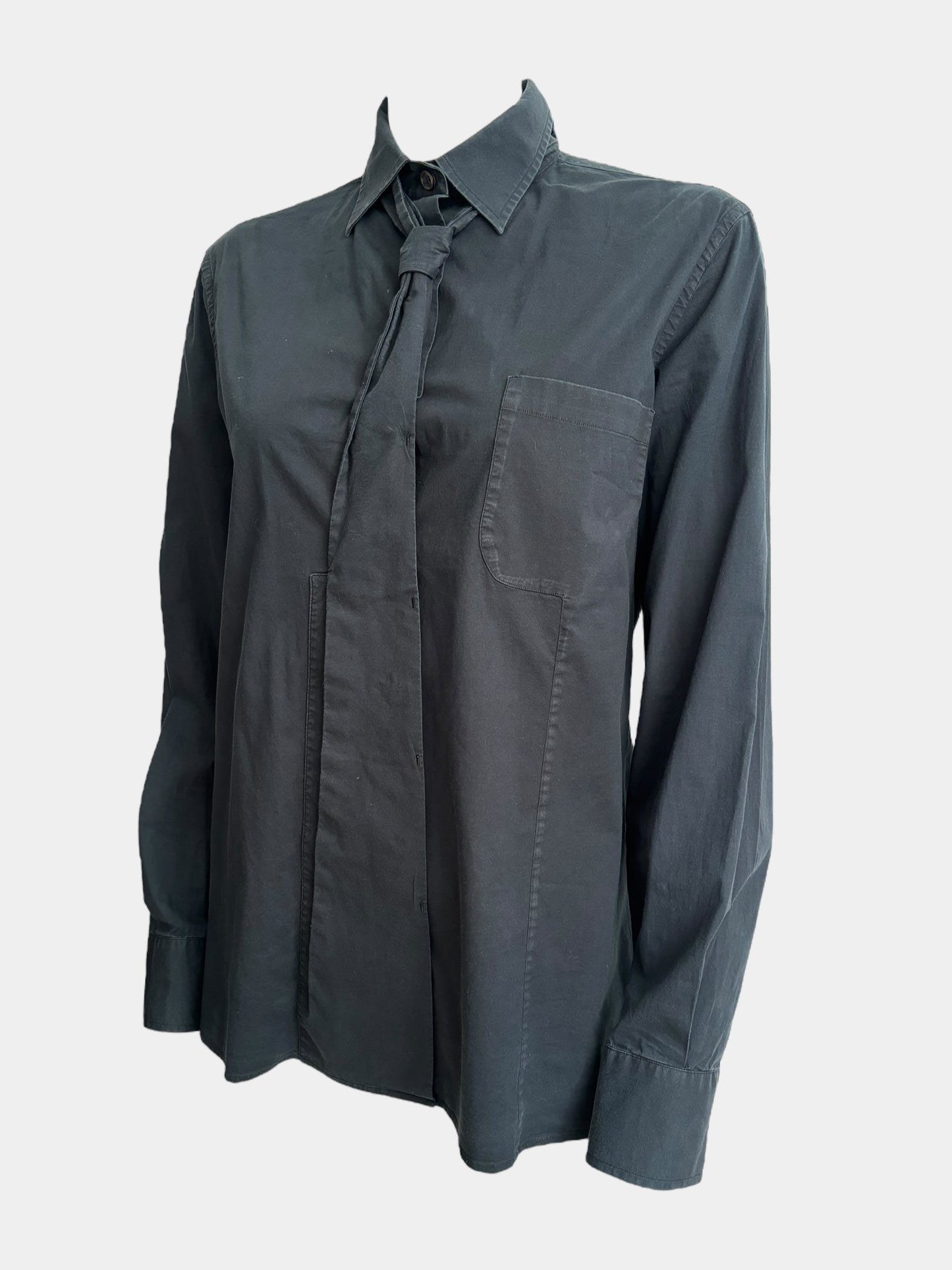 Martin Margiela SS11 Tie Navy Shirt