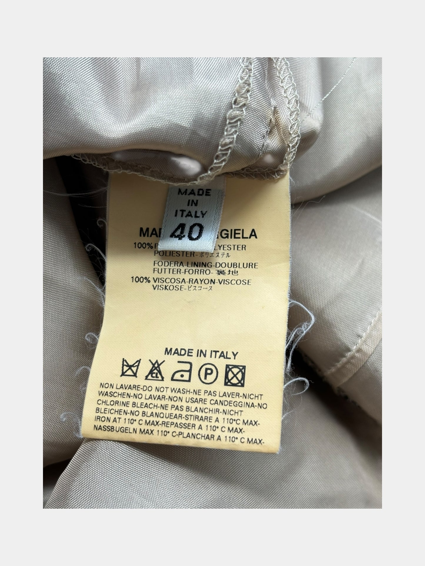 Martin Margiela SS03 Sample Artisanal Drape Dress
