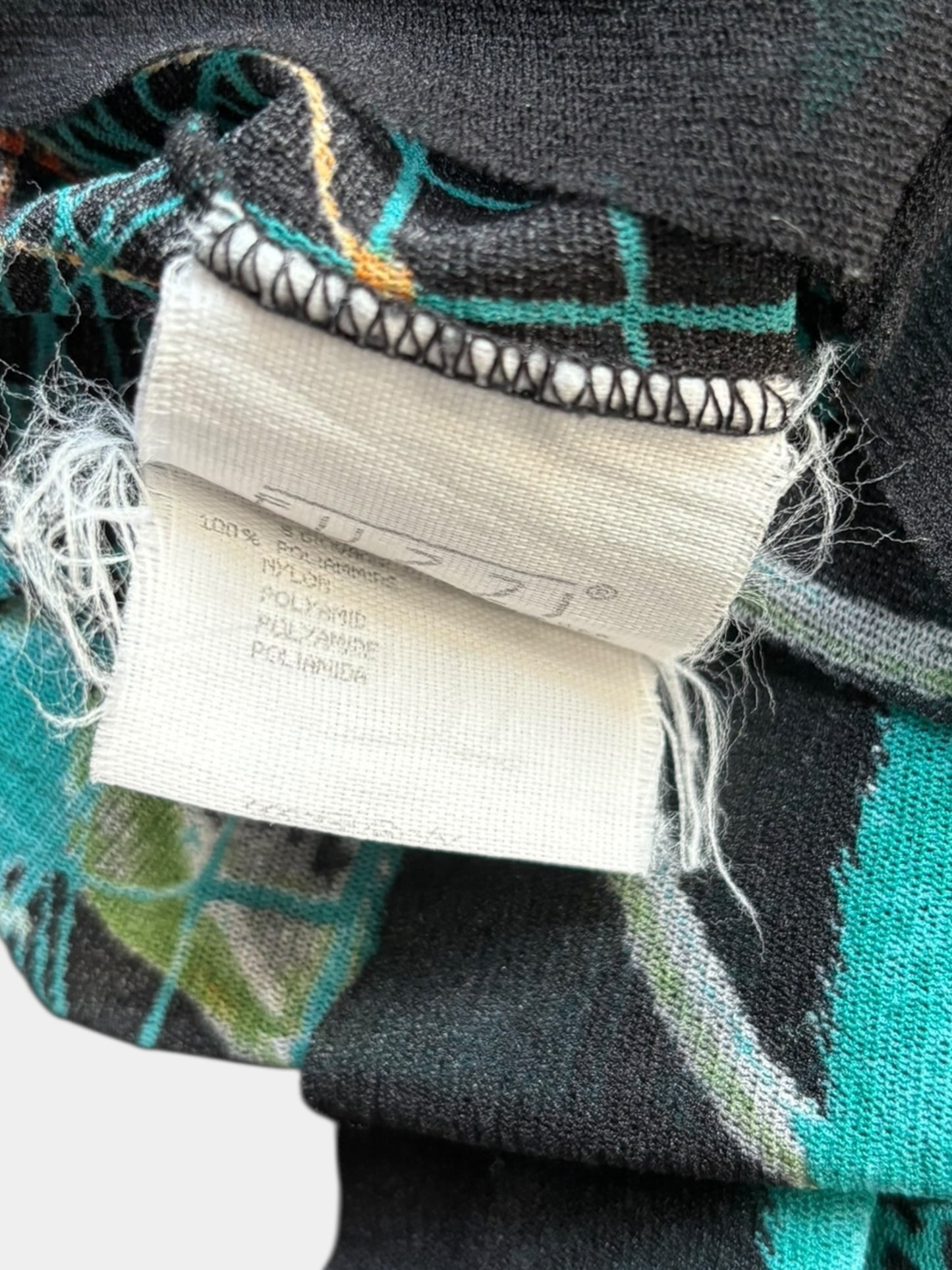 Jean Paul Gaultier Sheer Knit Printed Mesh Top