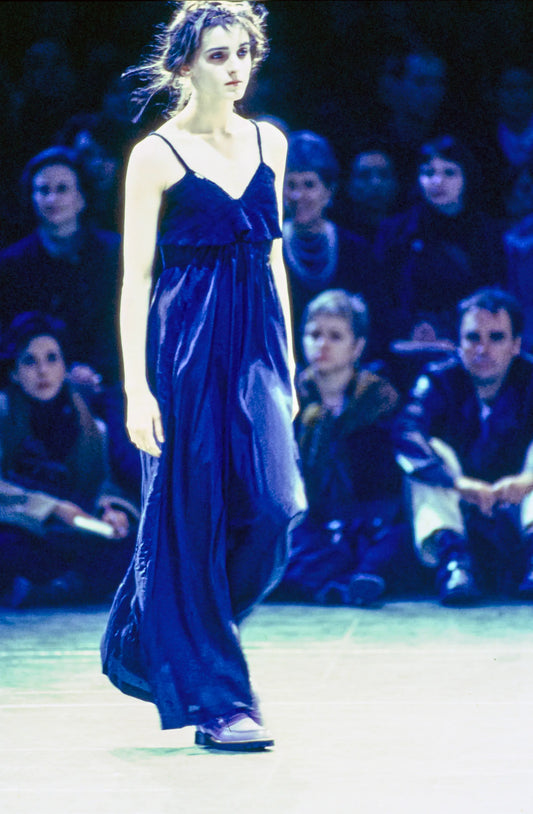 Comme des Garçons Fall/Winter 1994 Black Boiled Wool Maxi Dress