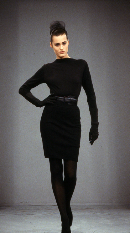Alaïa Fall 1987 Wool Knitted Body and Skirt Ensemble