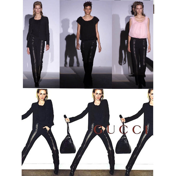 Gucci by Tom Ford F/W 2001 Side-Zip Straight-Leg Trousers