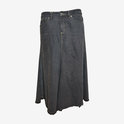 Alexander McQueen F/W 2004 Deconstructed Denim Maxi Skirt
