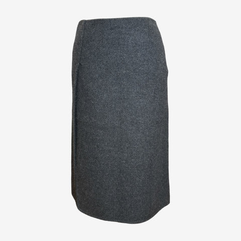 Prada F/W 1998 Grey Wool Pencil Skirt