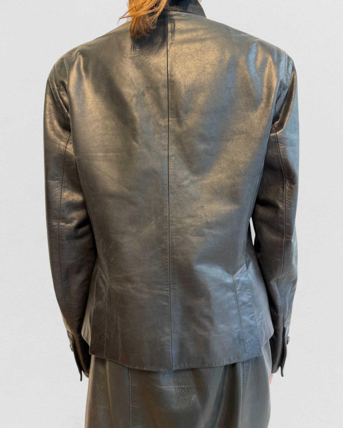 Ann Demeuleemester Fall 2015 Leather Jacket