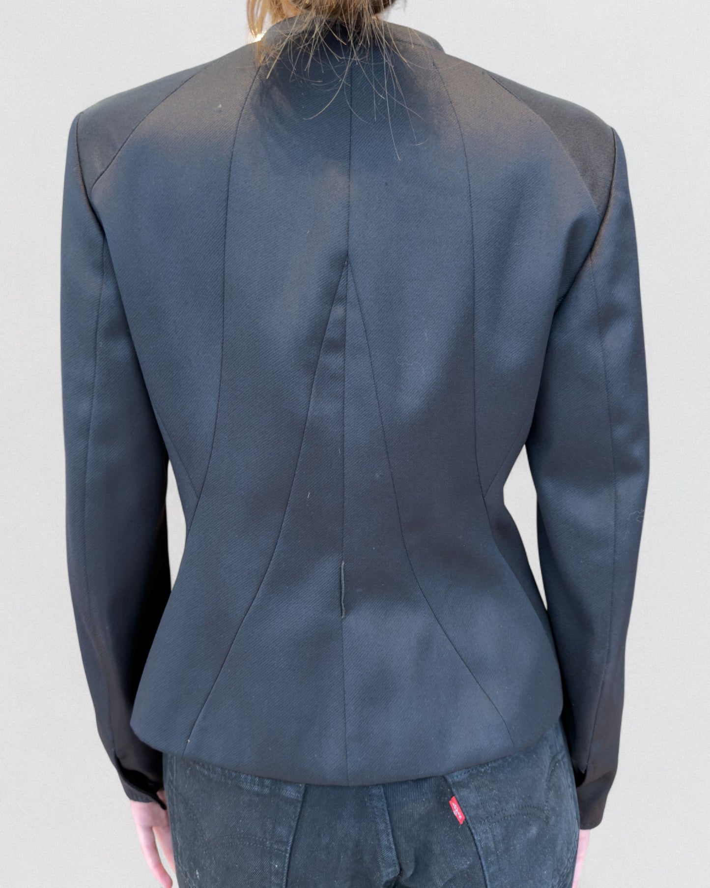 Alexander McQueen Fall 2002 Black Tailored Jacket