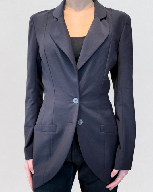 John Galliano Spring 1999 Navy Blazer Jacket