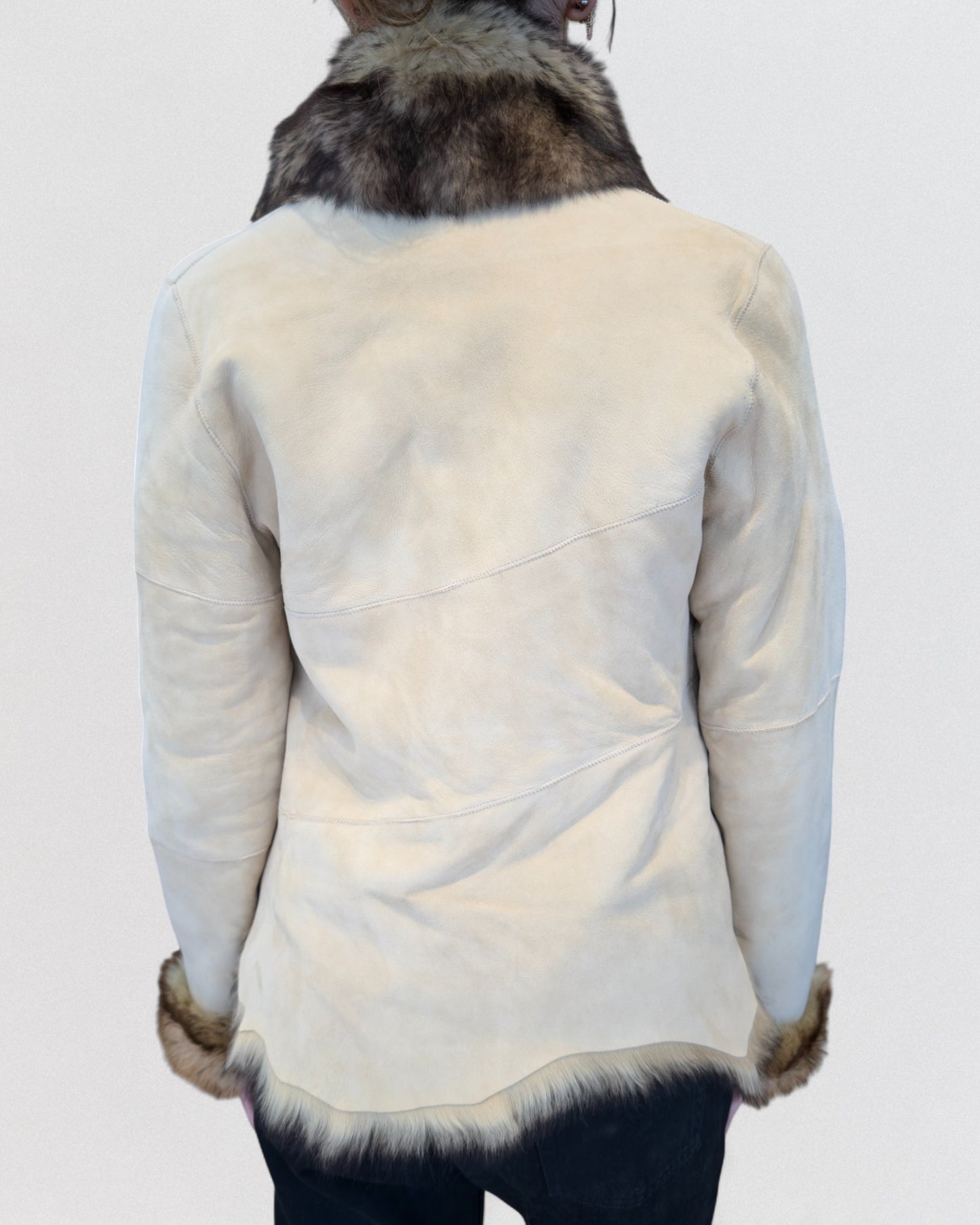 Plein Sud Fall 2002 Leather and Fur Jacket