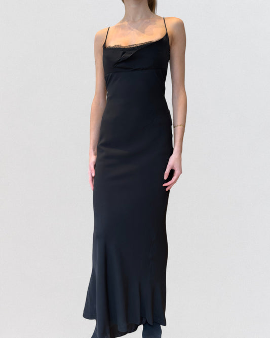 Miu Miu Fall 1999 Black Slip Gown