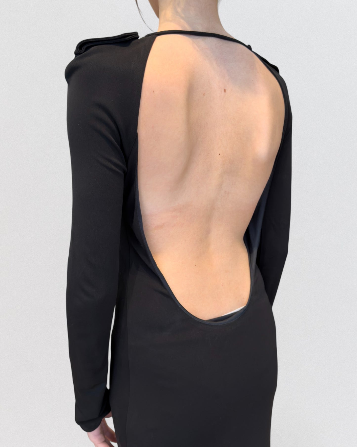 Gucci by Tom Ford Fall 1996 Backless Black Maxi Dress