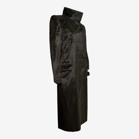 Chloé 1990s Faux Fur Long Coat