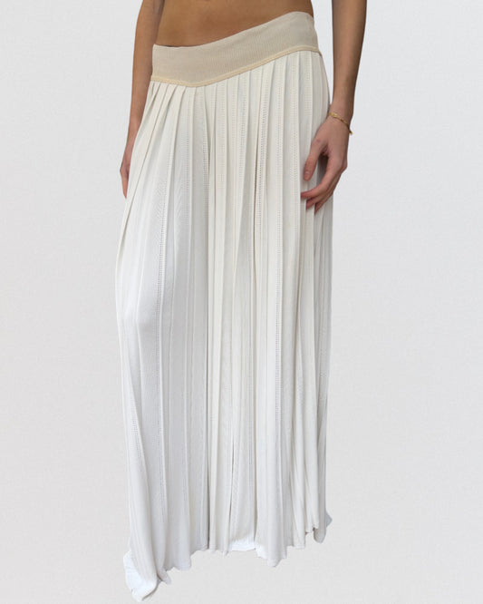 Alaïa Spring 1987 Heavy Pleated Knit Pants