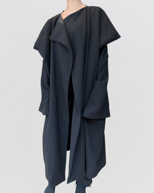Comme Des Garcons Fall 1996 Blanket Black Coat
