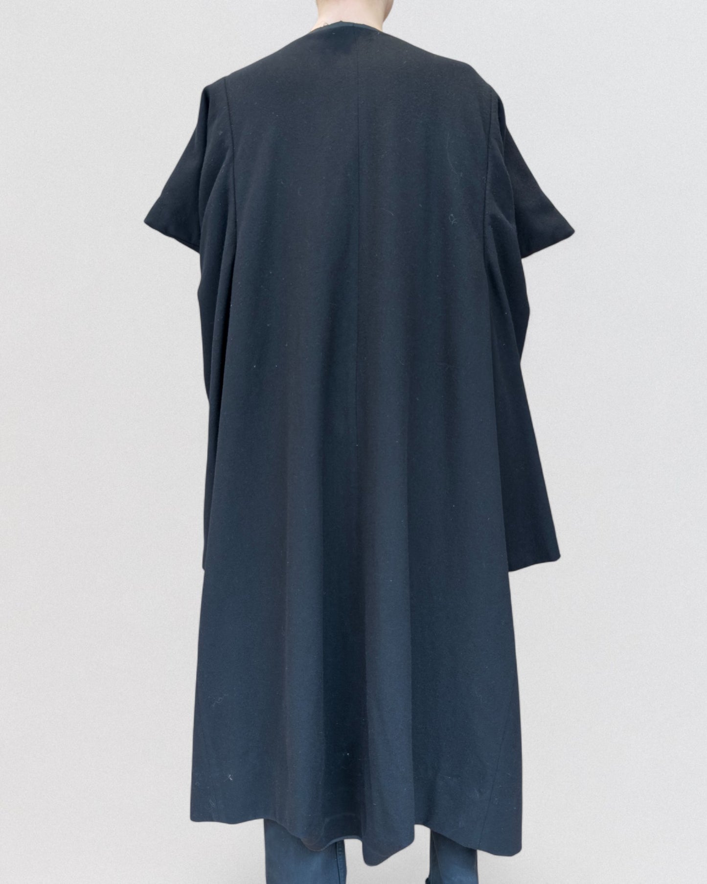 Comme Des Garcons Fall 1996 Blanket Black Coat