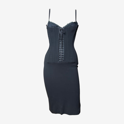Dolce & Gabbana F/W 2001 Lace-Up Corset Dress