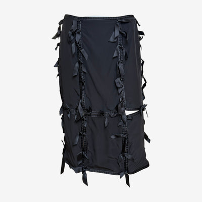 Yves Saint Laurent by Tom Ford F/W 2002 Ribbon Tie Silk Skirt