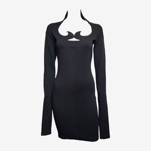 Romeo Gigli F/W 1990 Wool Jersey Cutout Dress