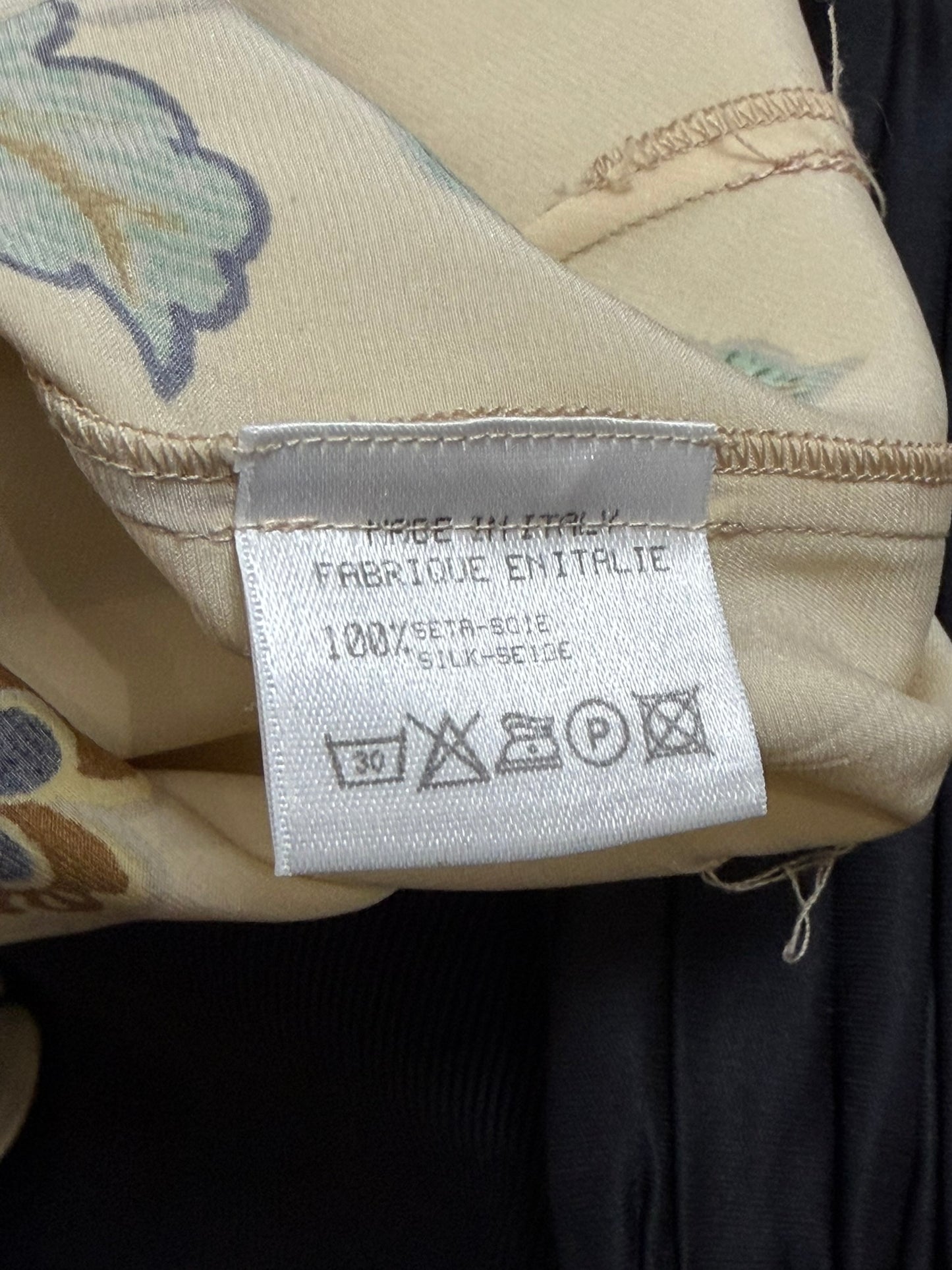 Roberto Cavalli S/S 2003 Cheongsam Chinoiserie Yellow Silk Mini Dress