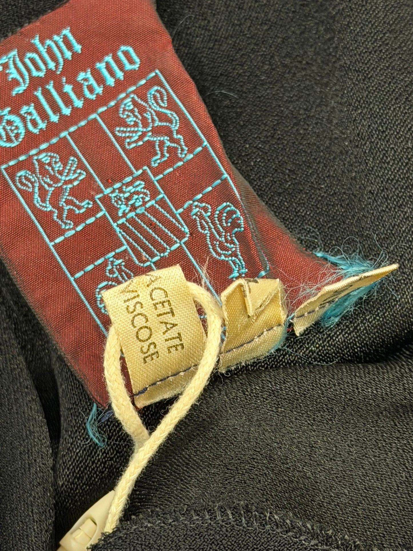 John Galliano F/W 1989 "Nancy Cunard" Documented High Neck Bias-Cut Evening Gown