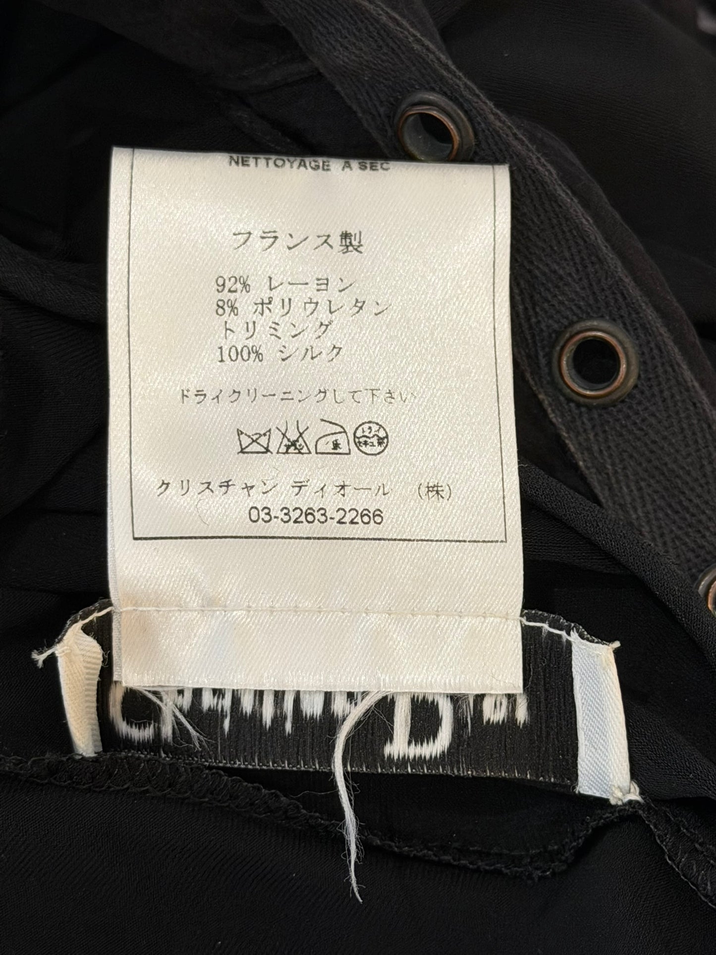 Christian Dior by John Galliano S/S 2003 Black Bondage Lace Silk Mini Dress