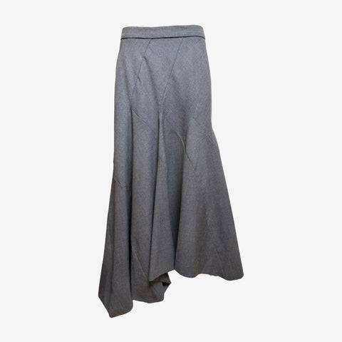 Vivienne Westwood F/W 2001 Grey Panelled Asymmetric Mermaid Skirt
