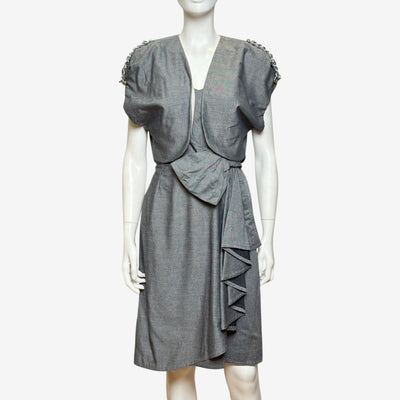 Gianni Versace S/S 1982 Chain Strap Dress with Matching Bolero