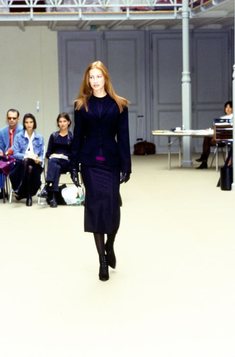 Alaïa F/W 1992 Shawl Collar Wool Blazer