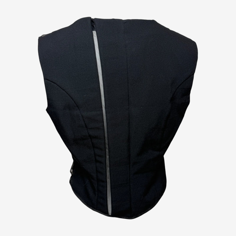 Comme Des Garçons F/W 1997 Black Panelled Wool Cropped Top
