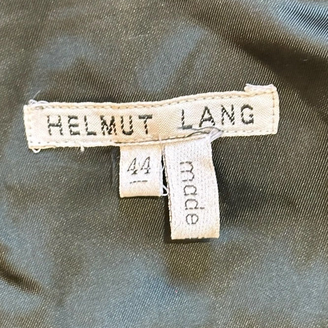 Helmut Lang F/W 1990 Black Quilted-Back Button-Front Mini Dress