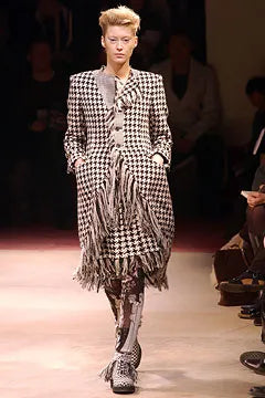 Yohji Yamamoto Fall 2003 Houndstooth Wool Tailcoat