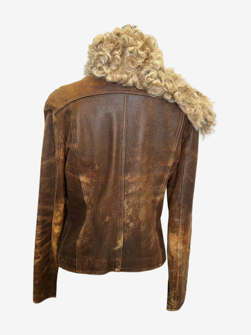 Plein Sud jacket back view, fitted silhouette with vertical topstitching