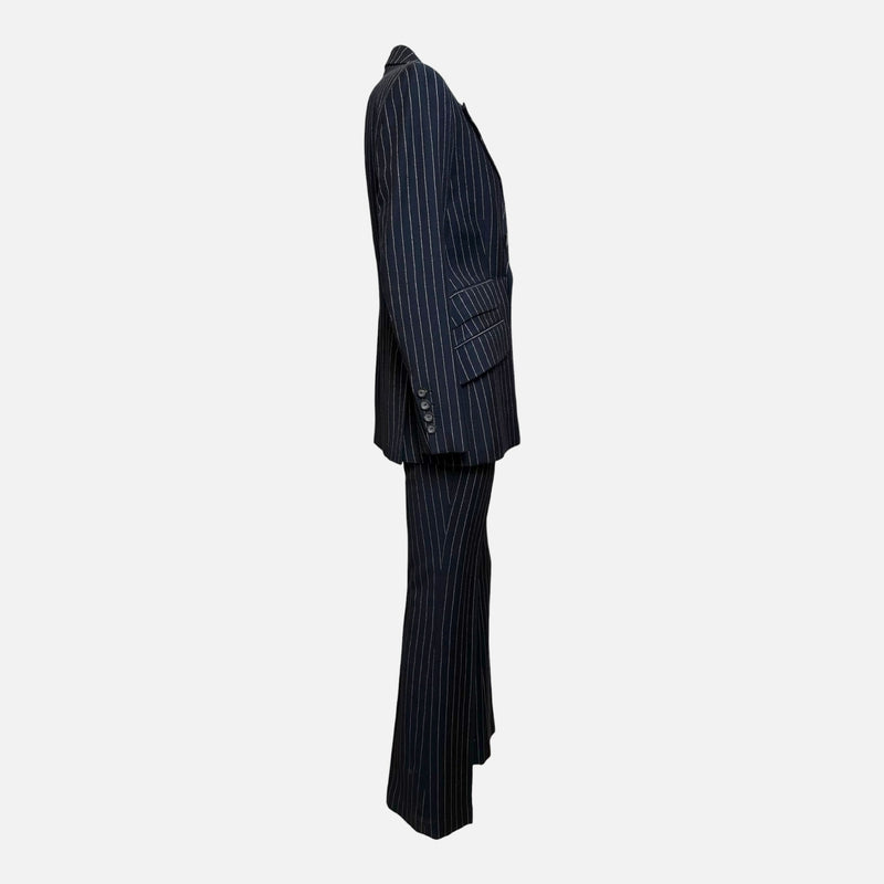 Gucci by Tom Ford F/W 1996 Navy Pinstripe Double-Breasted Wool Trouser Suit