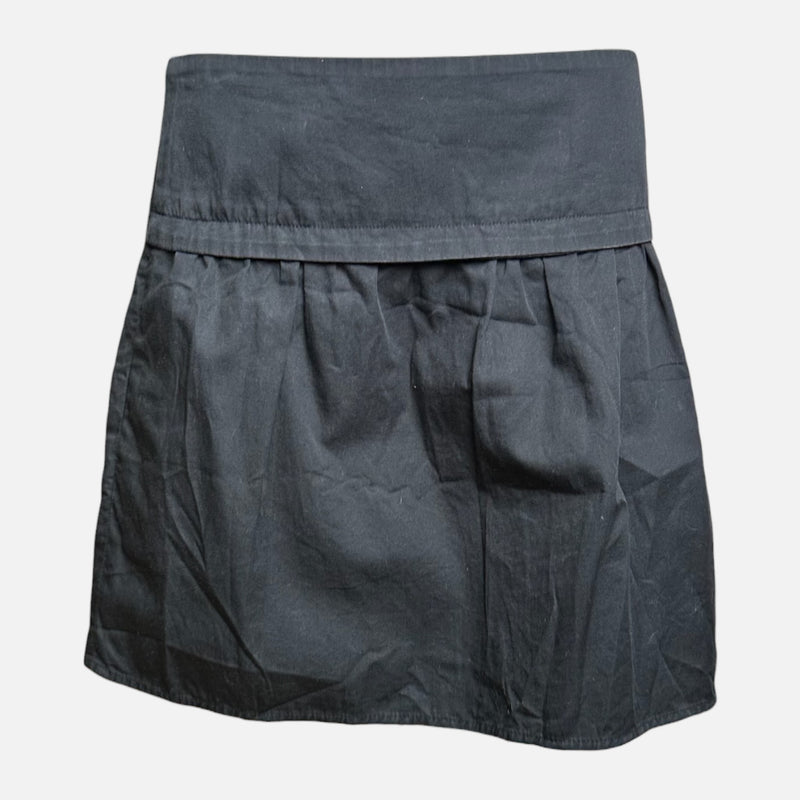 Helmut Lang S/S 2003 Black Gathered Bubble Mini Skirt