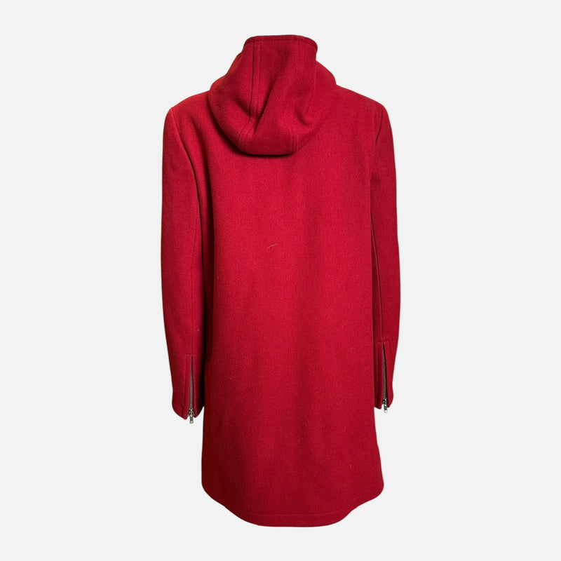 Miu Miu F/W 2000 Red Hooded Midi Coat