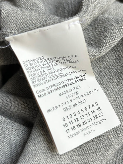 Martin Margiela SS12 V Neck Grey Knit