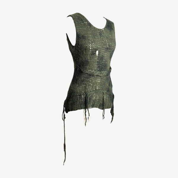 Junya Watanabe F/W 2006 Distressed Knit Tank Top