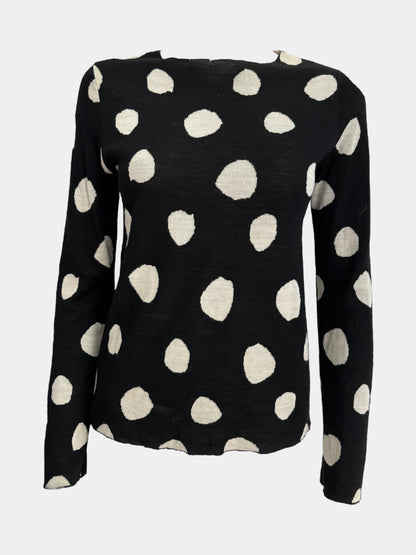 Comme Des Garcons Polka Dot Knit Sweater