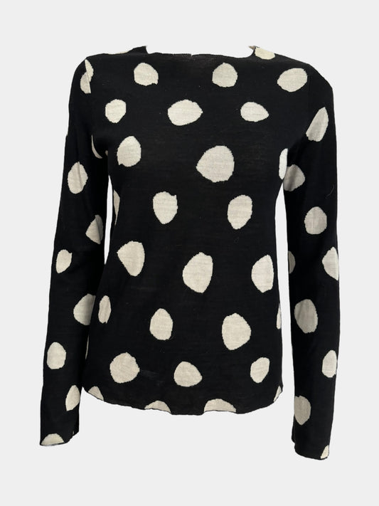 Comme Des Garcons Polka Dot Knit Sweater