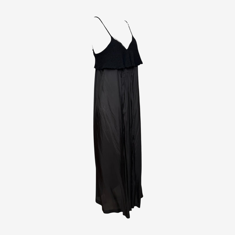 Comme Des Garçons F/W 1994 Black Felted Wool Bodice Maxi Slip Dress