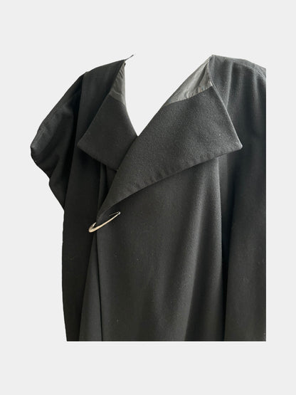 Comme Des Garcons FW96 Blanket Asymetrical Black Wool Coat