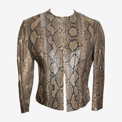 Plein Sud S/S 2000 Python Leather Jacket