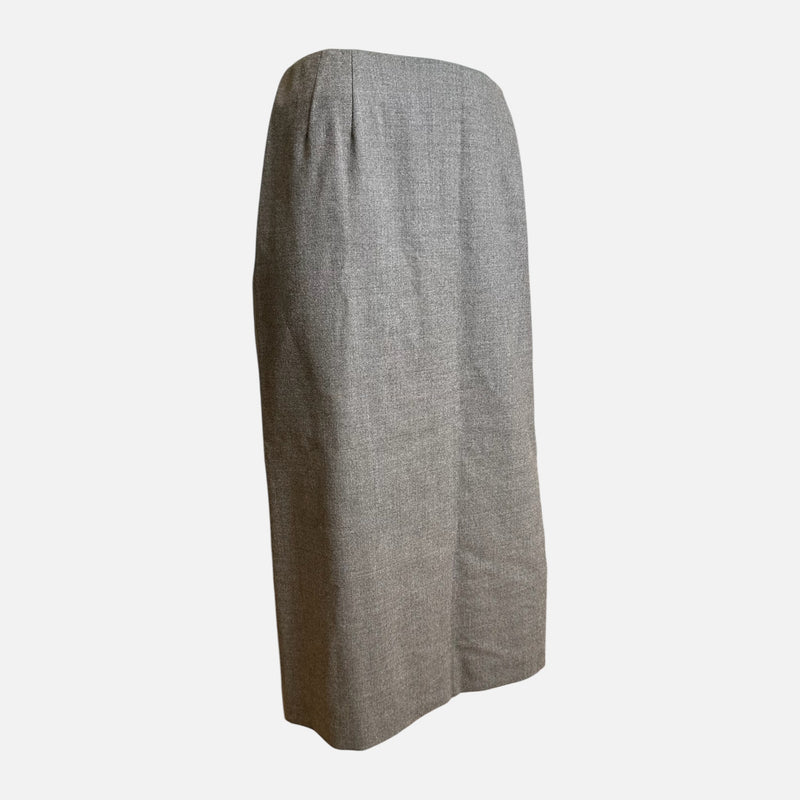 Hermès by Martin Margiela S/S 2001 Grey Melange Pencil Skirt