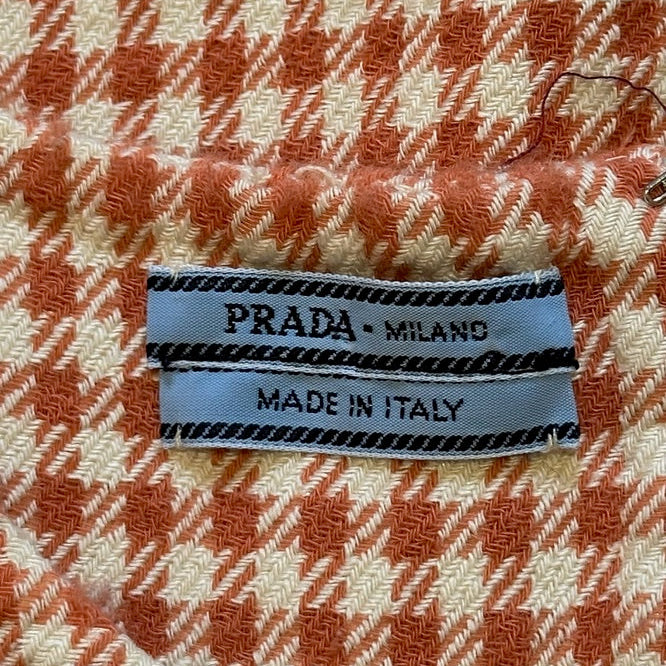 Prada S/S 1992 Coral Gingham Mini Dress